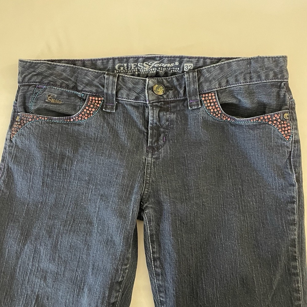 Guess Jeans Womens 32 X 28 Low Rise Denim - Picture 3 of 13